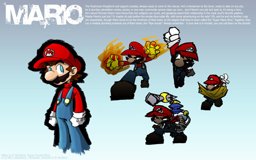 Super_Smash_Bros__Mario_by_ArcZero
